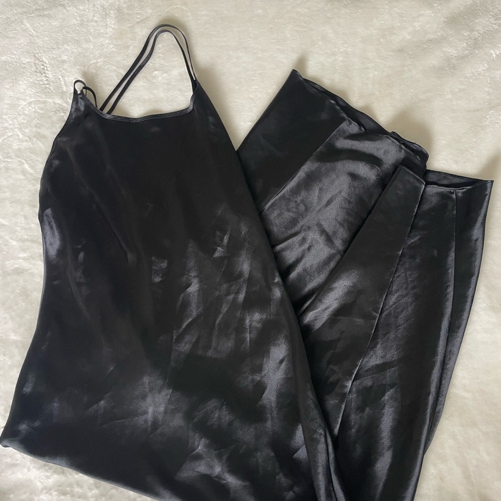 Victoria' Secret Vintage Satin Black Slip